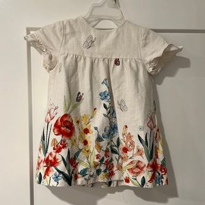 New Zara baby girl flower dress
